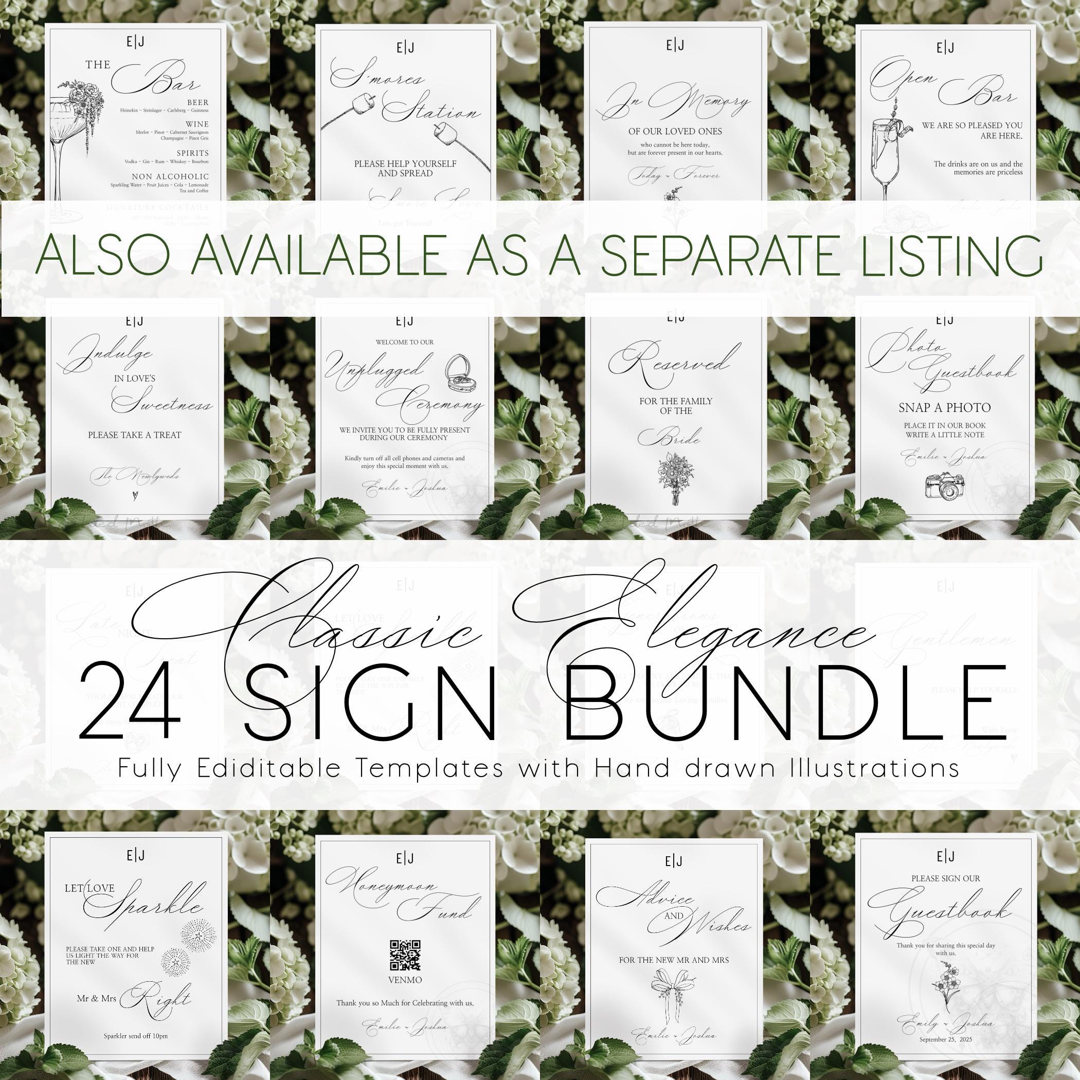 DIY Couples Signature Drink Template//custom His Hers Ours Cocktail ...