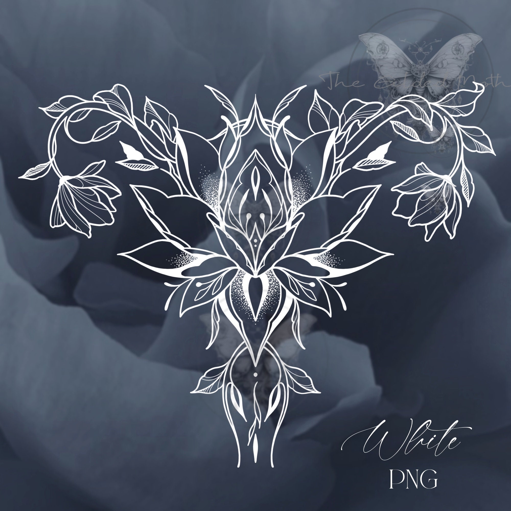 SVG Obgyn Floral Uterus PNG, Imágenes prediseñadas ilustrativas Flores ...