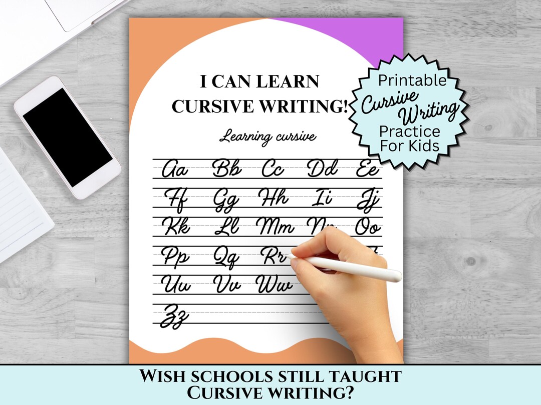 Cursive Handwriting Practice Worksheets for Kids Improve Handwriting ...