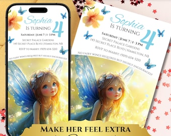 Fairy Birthday Invitation: Animated E-vite Template (Digital)
