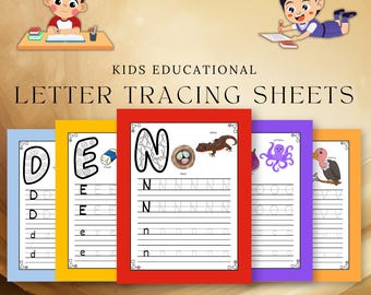 Toddler Letter Tracing Worksheets: ABC Coloring Pages (PDF Download)