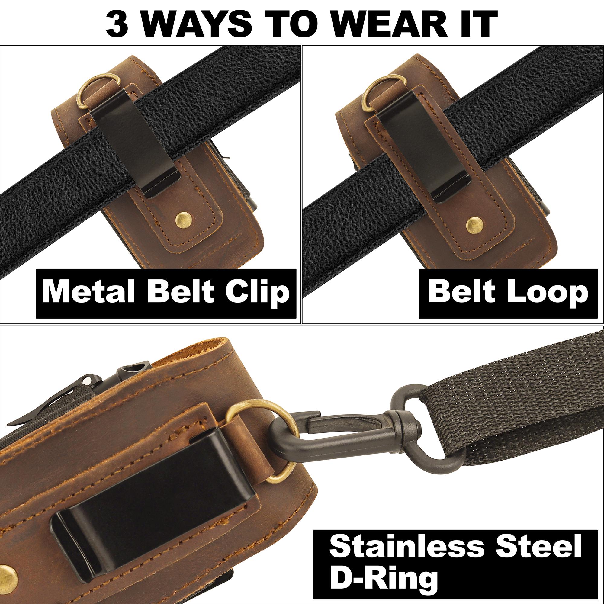 NUTUCH Leather EDC Multitool Sheath With Flip Closure | Leather EDC ...