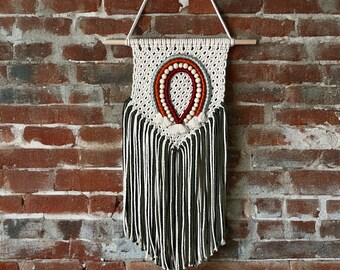 Macrame Wall Hanging with Rainbow
