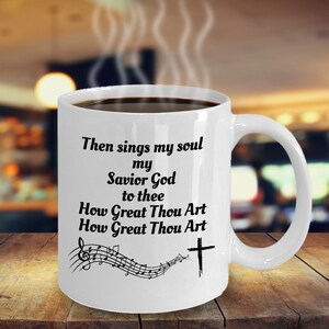 Hoe geweldig jij bent hymne koffiekopje, dan zingt mijn ziel mok, pastor geschenk, priester geschenk, non geschenk, pastor vrouw First Lady geschenk, christelijke gift