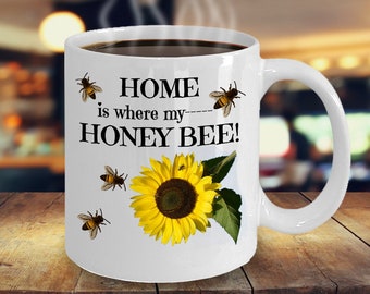 Bee Lover Mug, Honeybee Lover Gift, Bee Lover Gift, Husband Gift, Wife Gift, Friendship Gift, Anniversary Mug, New Home Gift, Shower Gift