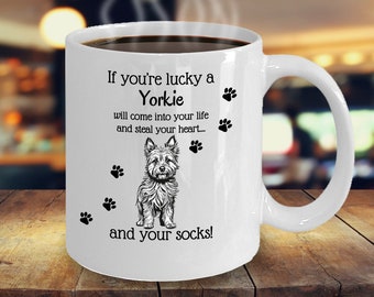 Personalized Yorkie Mug, Yorkie Terrier Gift, Yorkie Terrier Mug, Dog Lover Gift, Yorkie Terrier Gift, Yorkie Lover Gift, New Puppy Gift
