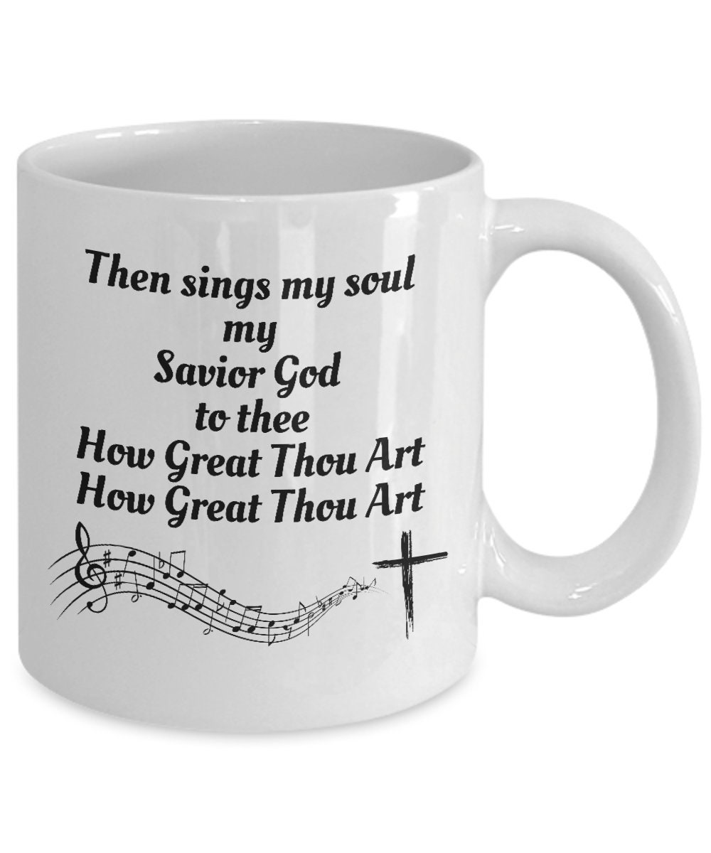 How Great Thou Art Glass Mug Iced Coffee Cup Christian Coffee Mug Clear  Coffee Mug 