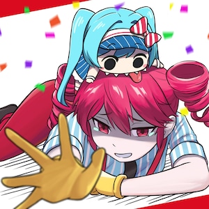 Kasane Teto x Hatsune Miku Mesmersizer (32ki) Postcard sized print (6”x4”)