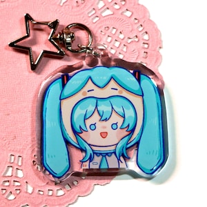 Vocaloid Hatsune Miku Ita bag Backpack Costume Acrylic Keychain (5.35 cm/2.1 inch)