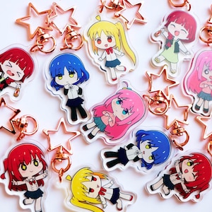 Bocchi the Rock Keychains | Bocchi | Ichiji Nijika | Yamada Ryou | Kita Ikuyo | Hiroi Kikuri