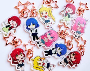 Bocchi the Rock Acrilico Portachiavi Charms / Bocchi / Ichiji Nijika / Yamada Ryou / Kita Ikuyo / Hiroi Kikuri