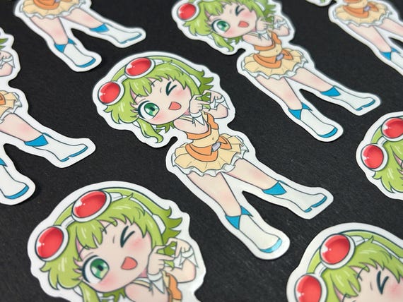Vocaloid GUMI Megpoid Glossy Vinyl Sticker - Etsy