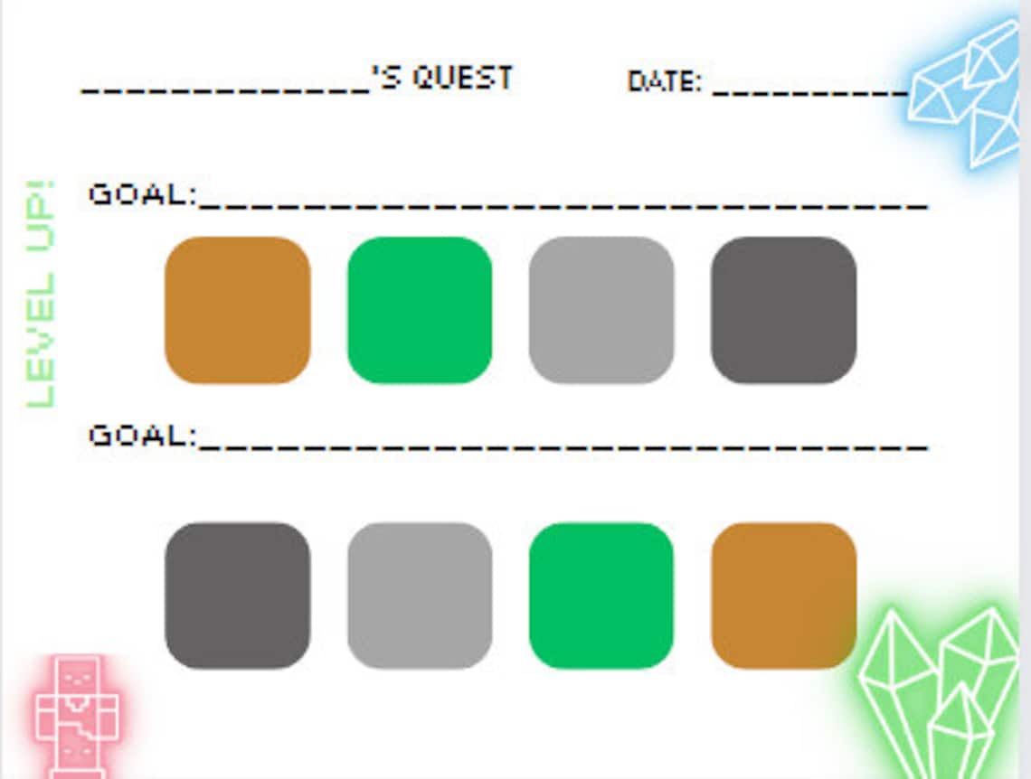 Behavior Chart - Minecraft Theme - Etsy