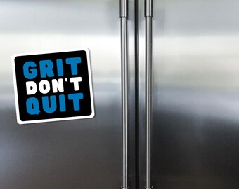 Grit Don't Quit Magnet, Positive Affirmation Magnet, Motivational Magnet, Runner Gift, Marathon Magnet, Detroit Magnet, Workout Magnet