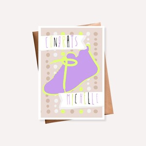 Carte personnalisée de coureur, carte de marathon, carte d'anniversaire de coureur, carte de félicitations personnalisée, carte de voeux de coureur personnalisée, cadeaux de coureur