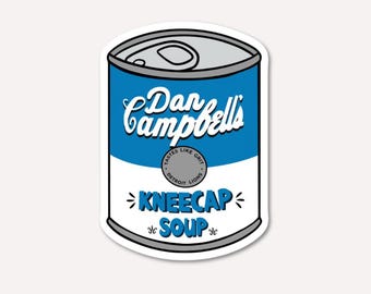 Kneecap Soup Magnet, Detroit Lions Magnet, Lions Football, Dan Campbell Magnet