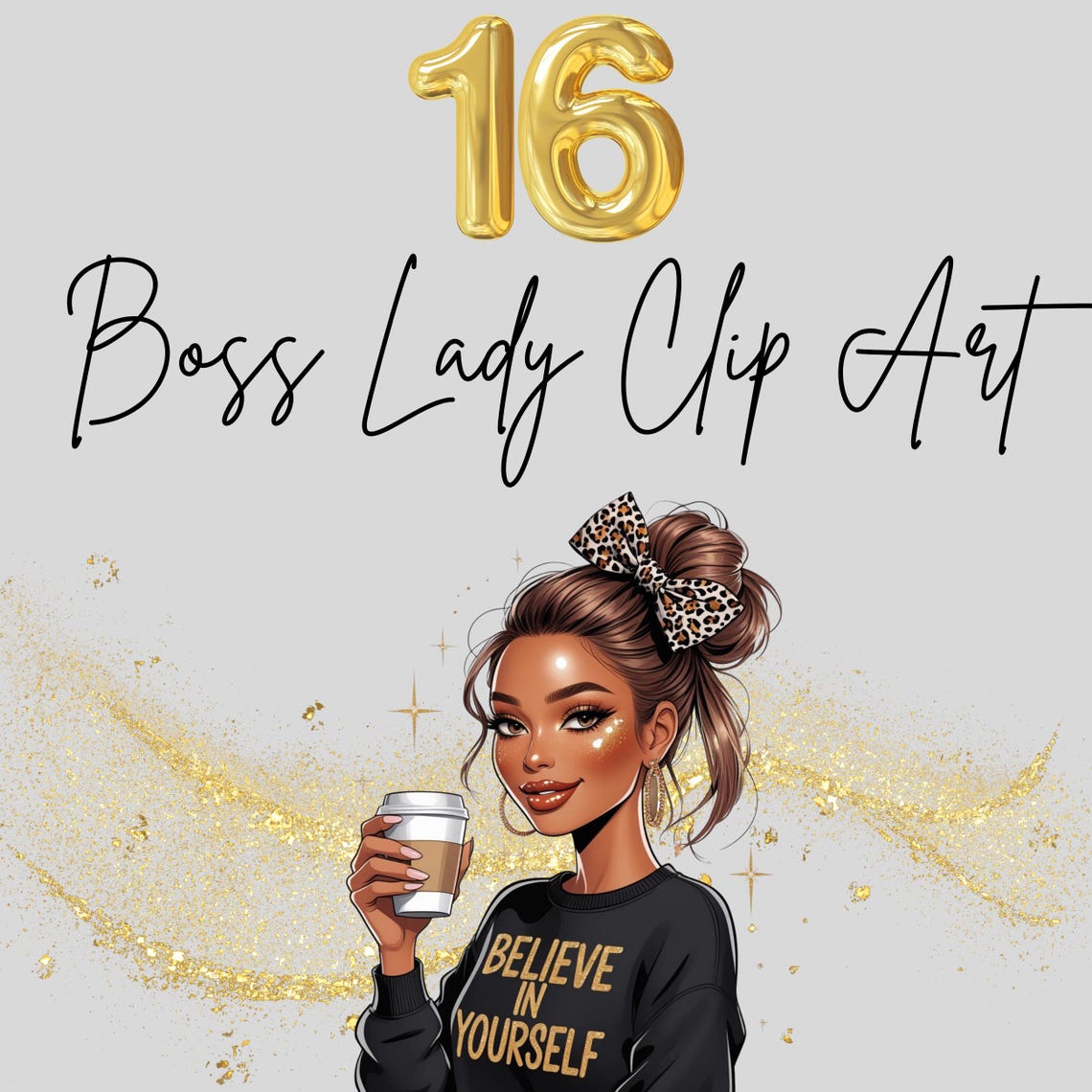 Boss Lady Clipart Bundle - Etsy