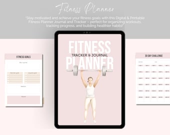 Fitness Planner plus tracker and journal