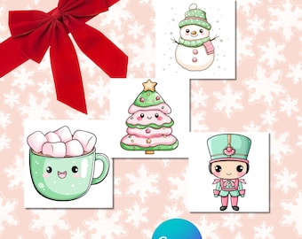 paquete de imágenes prediseñadas navideñas