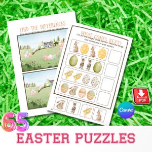 Easter Puzzle Set Worksheets