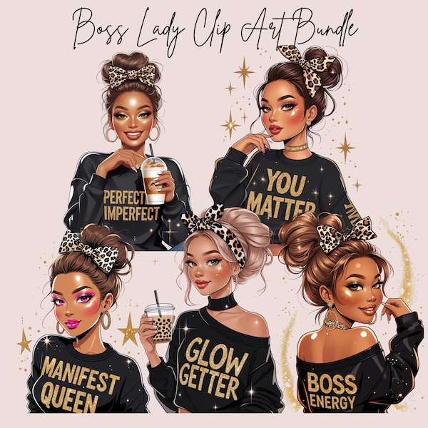Boss Lady Clipart Bundle