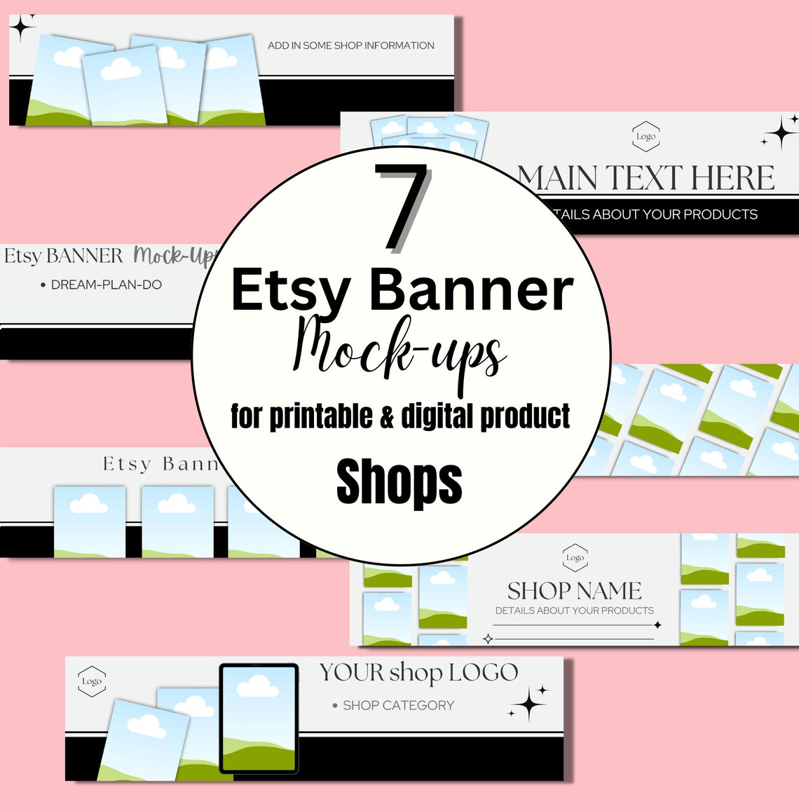 Etsy Big Banner Canva Templates, Created for Those Selling Printable
