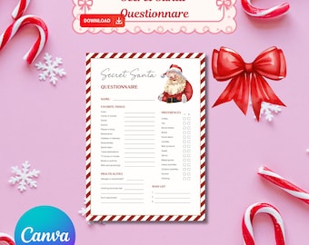 Cuestionario de amigo invisible