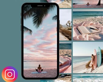 60 pastelkleurige strandfoto's
