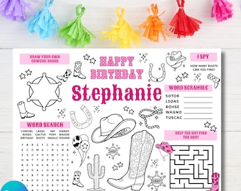 Mantel individual de fiesta de vaqueras