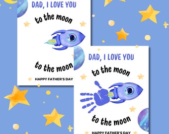 Fathers Day Hand Print Art