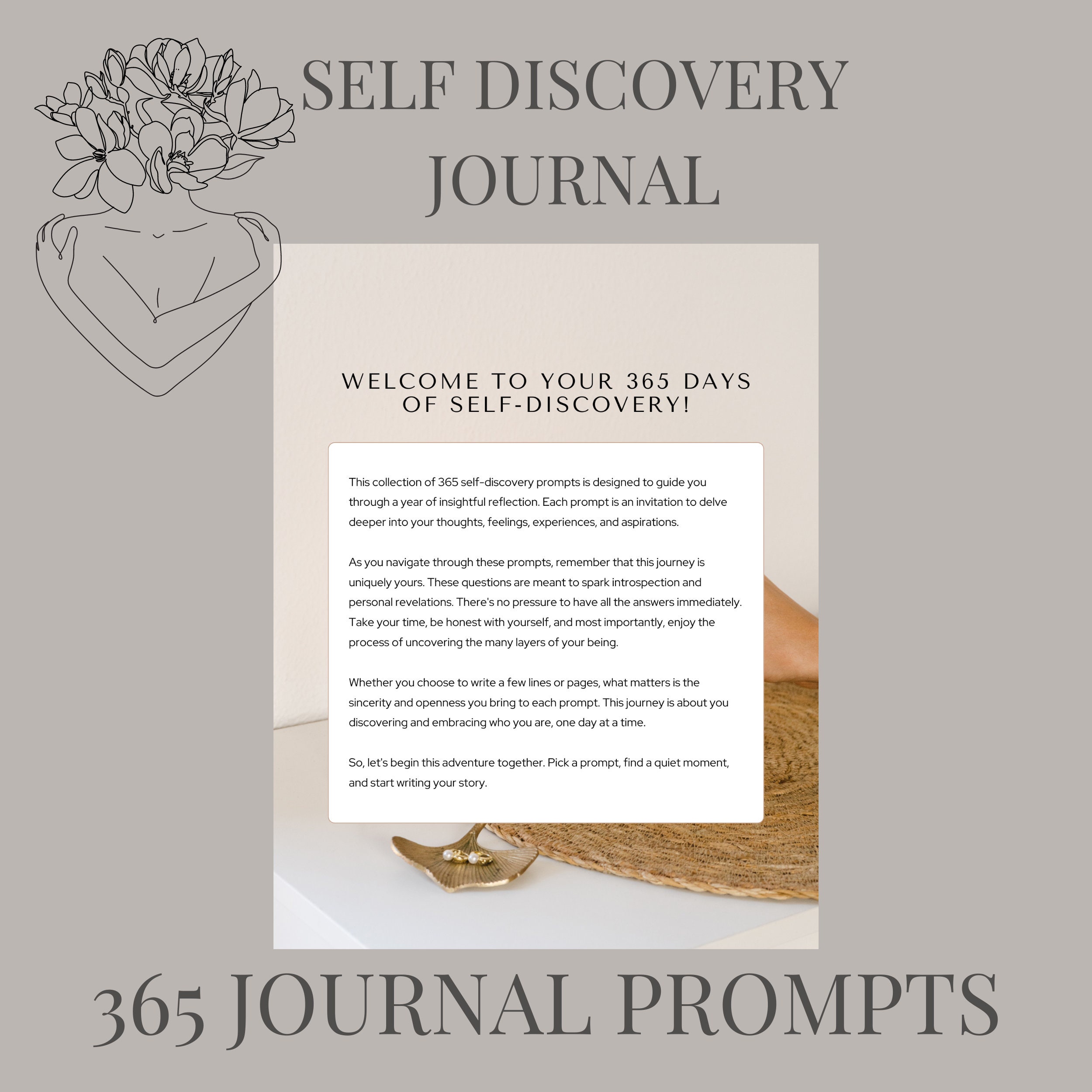 365 Journal Prompts for Self Discovery - Etsy