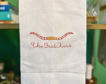 Texas longhorn tea towel or cocktail napkins