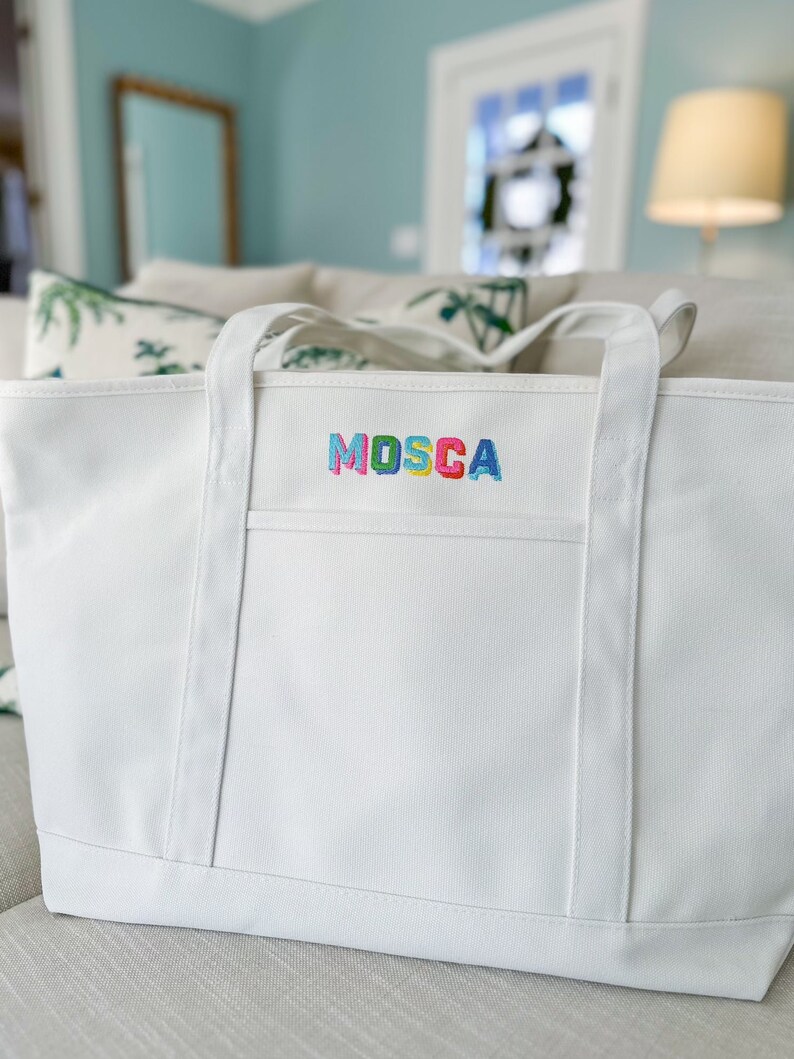Personalized canvas tote image 1