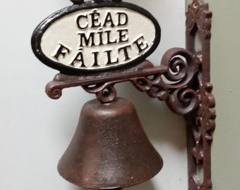 Cead Mile Failte Cast Iron Bell