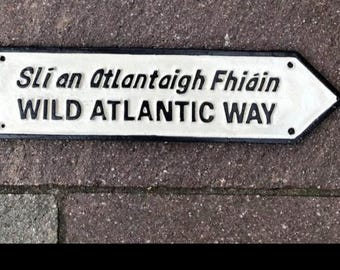 Wild Atlantic Way Cast Iron Sign - Large