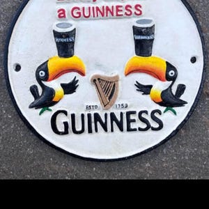 Guinness Toucan Round Sign