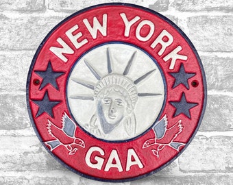New York GAA Crest Cast Iron Sign