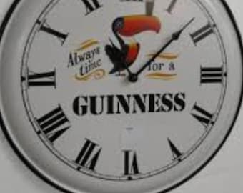 Guinness Toucan Metal Clock