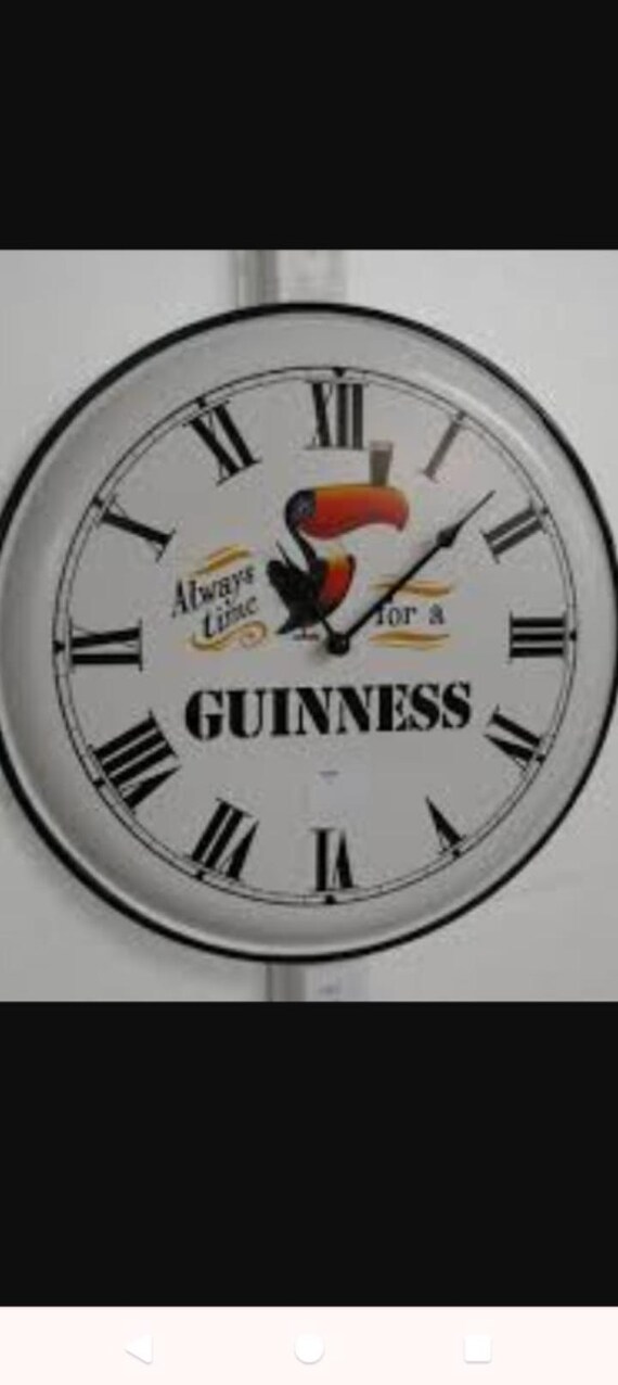 Guinness Toucan Metal Clock - Etsy Guinness Toucan Metal Clock - Etsy