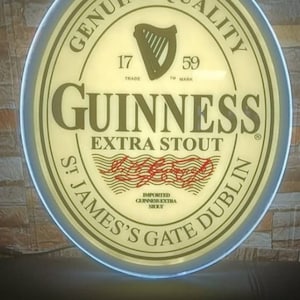 Guinness Extra Stout Label LED Sign