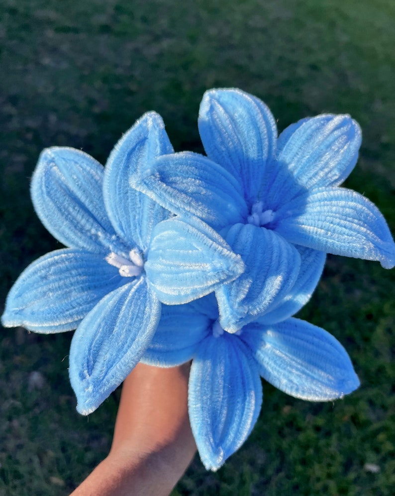 Lily Pipe Cleaner Flower 1 Piece Etsy