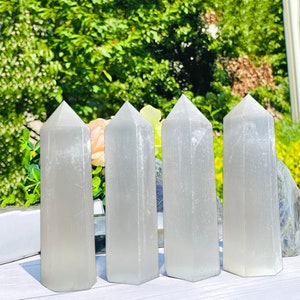 Selenite Tower 12 Inch Etsy