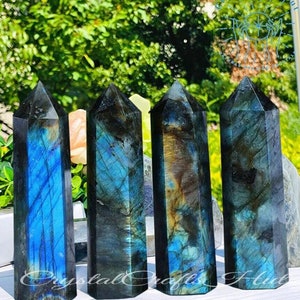 Rough Labradorite Tower Point Obelisk, Labradorite Gemstone Tower Point, Throat Chakra Stone Raw Rock Crystal Gift, Home Decoration Gift