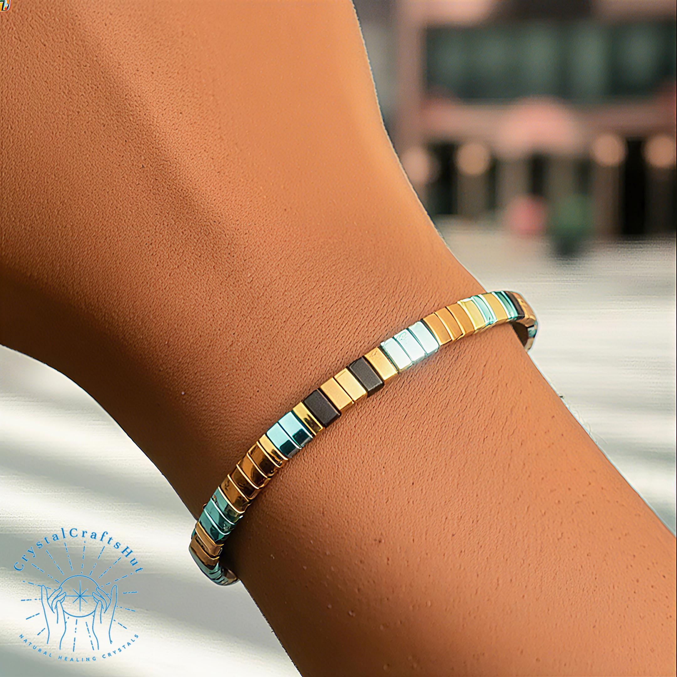 Boho Tila Beaded Bracelet Colorful Silk Cord Stacking Bracelet Comfortable & Adjustable Tila Anklet Unique Gift for Her or Him +Gift Pouch