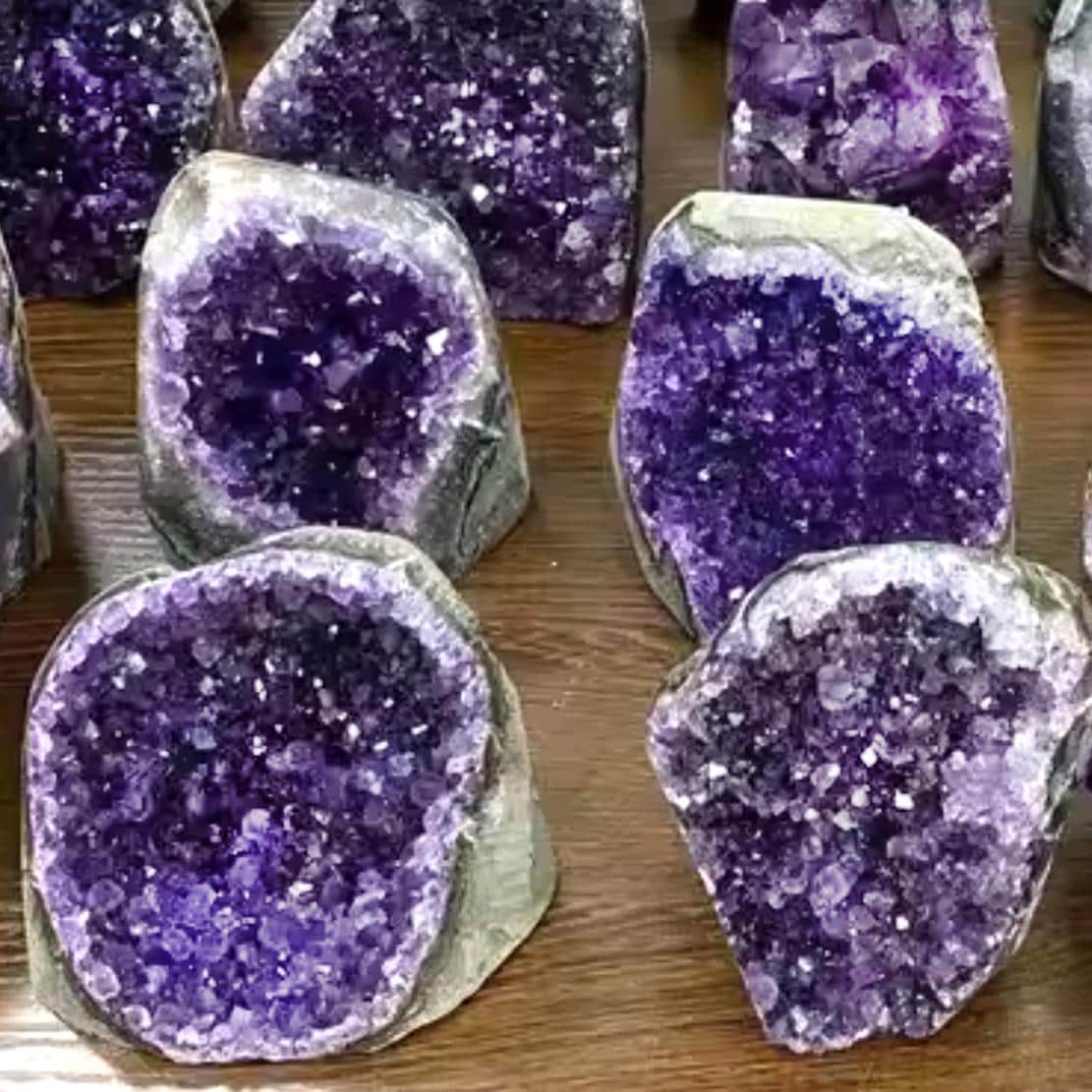 Natural Amethyst Geode Cluster Raw Rock Amethyst Rough Purple Crystal ...