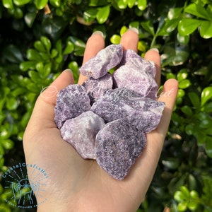 Lepidolite Raw Stones Natural Rough Lepidolite Quartz Crystal Gemstones Rock Crystal Raw Stones Best DIY Gift Raw Stones for Jewelry