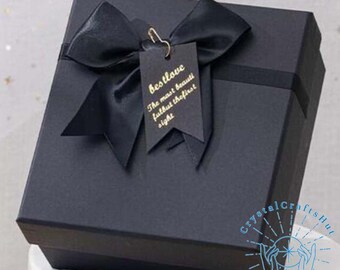 Eco-Friendly Gift Box (Black) for Crystal Cluster