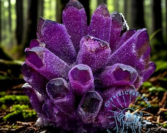 Amethyst Cluster Raw Rock Dark Purple Phantom Ghost Quartz Geode Cluster Mineral Specimen Collection Home Decor Amethyst Tower Crystal Gift