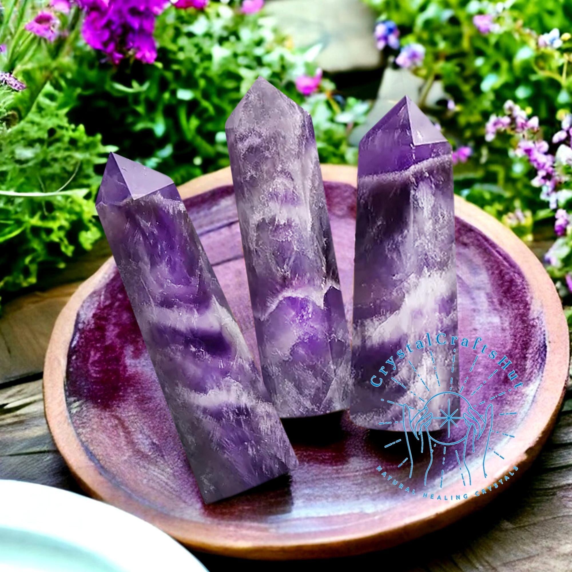 Large Amethyst Point - Etsy Large Amethyst Point - Etsy