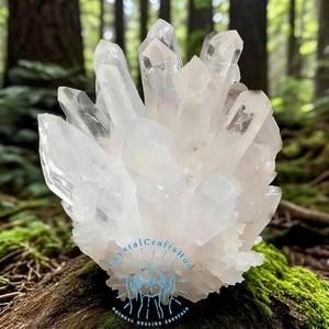 Raw Clear Quartz Geode Cluster - Large Natural Crystal Druzy Specimen - AAA+ Quality Quartz Point Tower - Boho Home Decor & Meditation Gift
